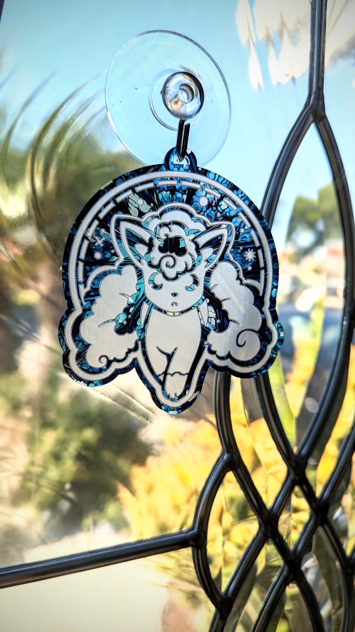 Alolan Vulpix Acrylic Ornament / Mini Suncatcher